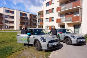 Elektro-Autos ergänzen den Fuhrpark der WOGETRA