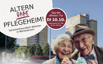 Ein Flyer der WOGETRA für den Tag der offenen Tuer in Marienbrunn