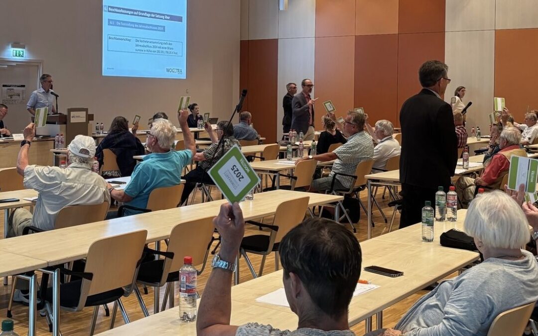 Abstimmung bei der 82. Vertreterversammlung der WOGETRA.