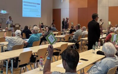 Abstimmung bei der 82. Vertreterversammlung der WOGETRA.