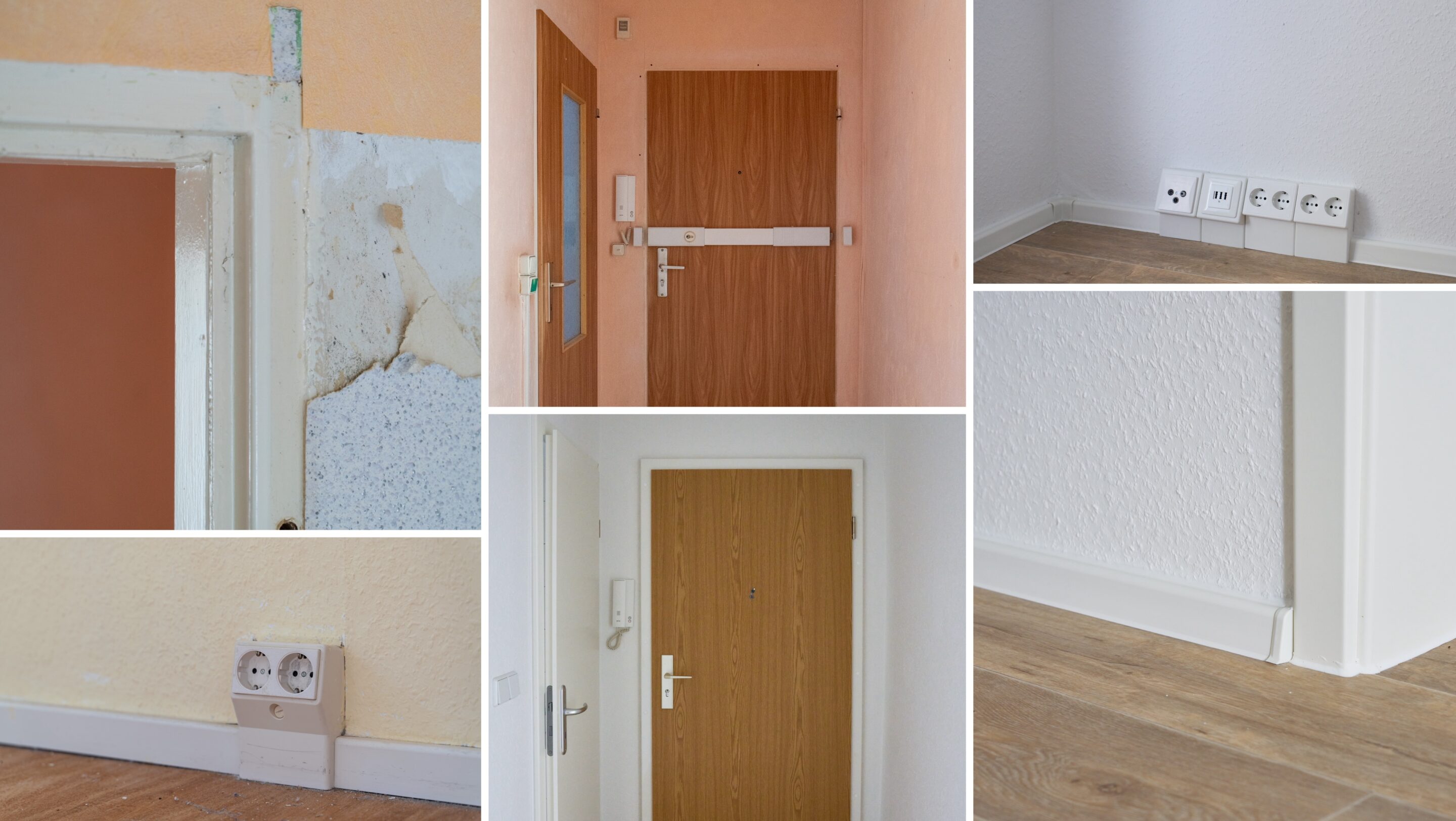 Ein detailierter Blick auf die Sanierung bei der Elektrik, Türen und Schlössern.