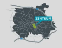 Frisch saniert 1-Zimmerwohnung mitten in der City - Stadtteilkarte