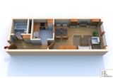 Maisonettwohnung im Südosten von Leipzig - Grundriss 3D