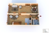 Maisonettwohnung im Südosten von Leipzig - Grundriss 3D