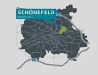 3-Raumwohnung in Schönefeld - Stadtteilkarte