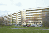 3-Raumwohnung Hochparterre in Grünau-Nord mit Balkon - Aussenansicht