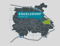 Familien aufgepasst: 4-Zimmerwohnung in Engelsdorf - Stadtteilkarte
