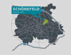 Sanierte 3 - Raumwohnung in Schönefeld - Stadtteilkarte
