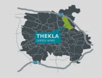 3-Zimmerwohung in Thekla - Stadtteilkarte