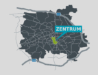 Wohnen mitten im Zentrum - Stadtteilkarte